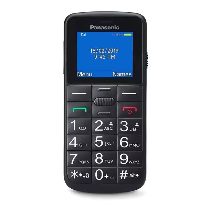 Teléfono Móvil Panasonic KX-TU110EXB para Personas Mayores/ Negro - 1