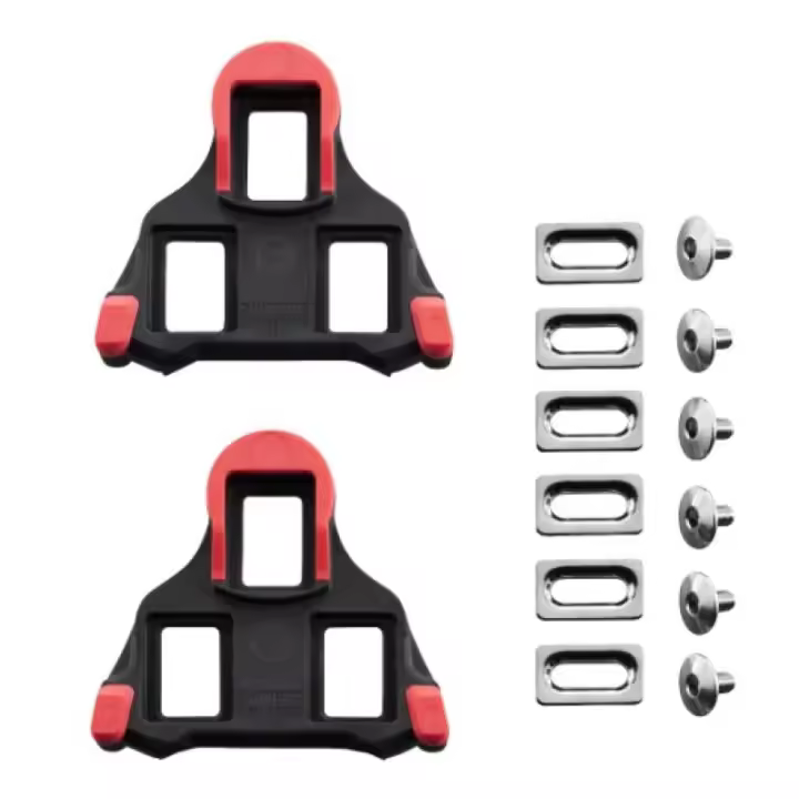 SHIMANO | Calas De Pedales Carretera SH10 - Calas con gran superficie de apoyo y solidez para pedal SHIMANO de carretera.
No tiene movilidad, posición fija
Peso: 96 gr.
Materiales: Nylon de poliamida - 1