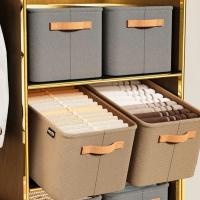 Organizador De Ropa Plegable 1PC Para Armario Almacenamiento De Pantalones Y Juguetes En Cajon Material De Tela No Tejida Tipo Organizador De Armario - details 8