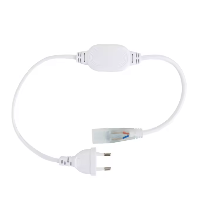 Ledkia Cable Rectificador Corriente IP67 Tira LED 220V AC Corte 25/100cm - Alta Calidad - 1