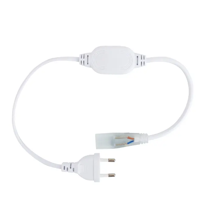Ledkia Cable Rectificador Corriente IP67 Tira LED 220V AC Corte 25/100cm - Alta Calidad - 1
