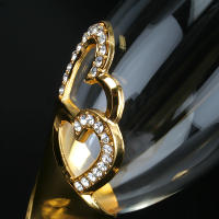 Vajilla De Vino Tinto Y Champán De Cristal Dorado Para Bodas Y Ocasiones Especiales Vidrio Europeo Para Vino Espumoso Dulce Uso Doméstico - details 4
