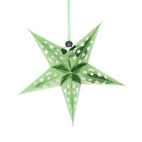 Estrella De Papel Para Decoración Navideña De 24 Pulgadas Lámpara De Árbol De Navidad 3D Colgante De Estrella De Ceilings - details 6