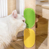Cepillo De Peluquería Para Gatos Juguete De Juego Más Suave Con Aceite De Catnip Comodidad Masajeador Rascador Facial Para Gatitos Y Perros Accesorios Para Gatos - details 3
