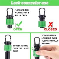 Tapón de tapa de tubo de riego por goteo, accesorio Universal de 1/2 pulgadas, 24 piezas, para aspersor de tubo con cinta de goteo de 16mm - details 1