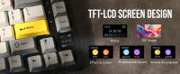 Teclado Mecánico AJAZZak820pro Con Pantalla Tres Modos Personalizable RGB Iluminación Intercambiable De Una Tecla Slotted Para Número Y Tablet - details 1