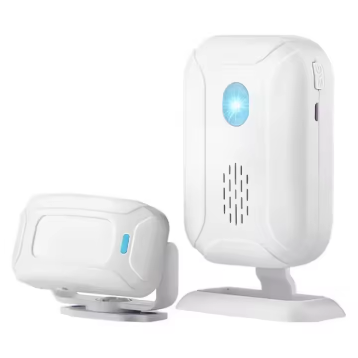 Alarma con Detector de Movimiento y Sensor de Movimiento, Timbre Inalámbrico, Seguridad para Hogar, Tienda, Buzón - 1
