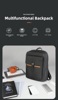 Mochila HcanKcan Para Hombre Negocios 15.6” Impermeable Casual Exterior Múltiples Bolsillos Trabajo Oficina Escuela - details 2