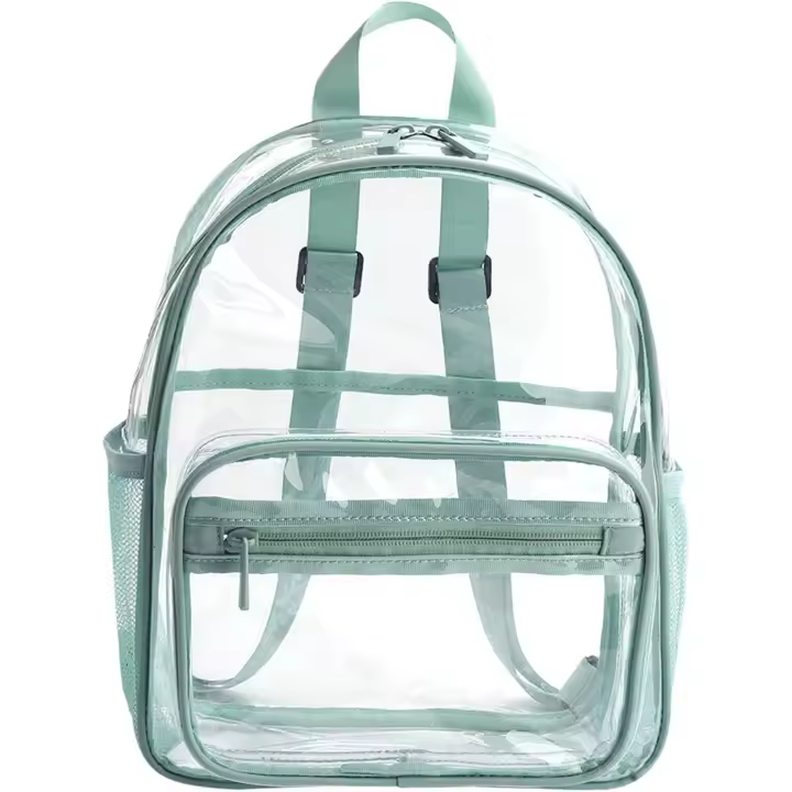 Mochila de playa transparente, mochila transparente resistente, mochilas de plástico transparente, mochilas de PVC - 1