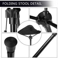Adjustable Telescopic Folding Stool Portable Single Leg High Chair Tall Slacker Chair for Outdoor Camping Walking - details 3