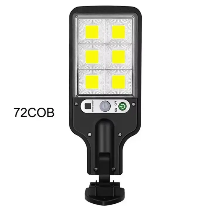 Luz Solar Exterior Con Inducción Humana 72/108COB Luz De Pared Para Jardín Patio Garaje Iluminación De Calle Tres Modos Impermeable - 1