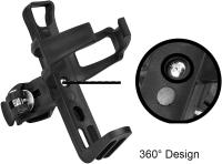 Portavasos de bicicleta de 2 piezas, soporte de botella de agua ajustable, soporte de botella de agua de bicicleta de montaña, soporte de botella de agua giratorio de 360 grados, soporte de taza de bicicleta universal, para bicicleta de montaña (negro) - details 1