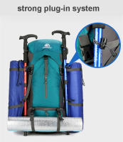 Mochila De Camping 70L De Nylon Para Hombres Y Mujeres Bolsa De Viaje Con Cubierta De Lluvia Para Senderismo Y Escalada Exterior - details 8