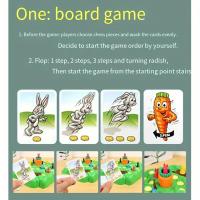 Juego De Mesa Educativo Para Niños Juego De Carreras De Conejos Juguetes De Rotación De Batata Juego Familiar De Educación Temprana - details 5