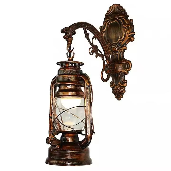 Lámpara de pared LED vintage, interior de Granero, Luz de pared de Acero de Carbón retro, estilo Europeo Antiguo - 1