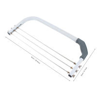 Cortador De Pasteles Ajustable De Acero Inoxidable Con 3 Cuchillas Divisor De Pan Y Mantequilla Para Pastelería Herramientas De Hornear - details 6