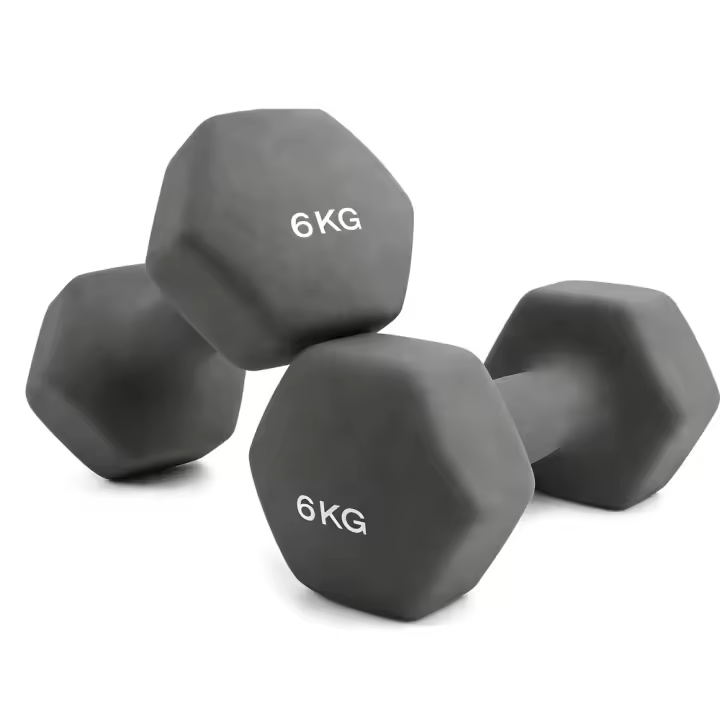 Pesas y Mancuernas Antideslizantes de 1KG/1.5KG/2KG/3KG (2 unidades) - Suaves al Tacto para Hombres y Mujeres, Diseño Ergonómico, Anti-Rodadura, Gimnasio en Casa, Fitness - 1