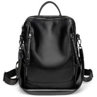 Mochila De piel auténtica para mujer, bolso de viaje de alta calidad, informal, de hombro, 2023 - details 27