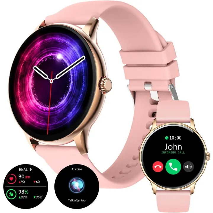 Cecodadi-Reloj inteligente con llamadas inalámbricas, funciones femeninas, monitor de sueño, 19 modos deportivos, reproductor de música, podómetro - 1