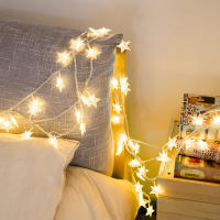 Luces De Navidad LED Estrella Twinkle 10/20 Piezas Con Cable De Cobre Operadas Por Batería Decoración Para Bodas Y Navidad - details 0
