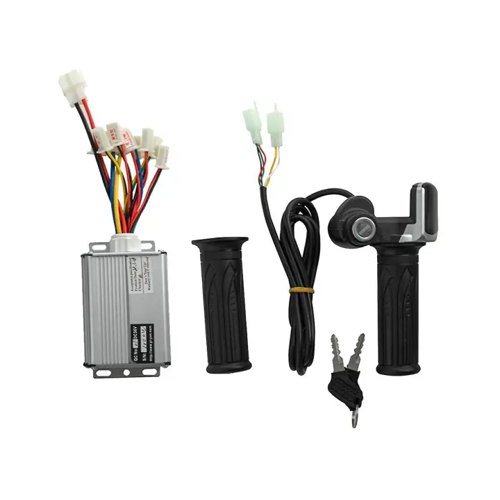 Controlador de motor cepillado para patinete eléctrico de 48 V y 1000 W + kit de empuñadura giratoria del acelerador para patinete eléctrico Bi - 1
