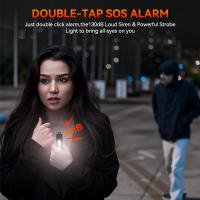 Llavero De Alarma Personal Hollarm 130dB Recargable Con Luz LED Para Protección Emergencia Adecuado Para Correr De Noche - details 4
