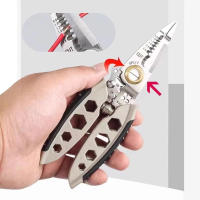 Alicates De Acero Inoxidable Multifuncionales De 7 Pulgadas Para Eléctricos Deshilachador De Cables Y Herramienta De Enredo - details 1