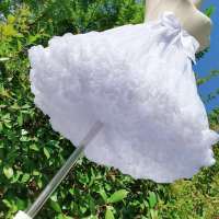 Falda De Encaje Estilo Flor Para Mujer Lolita Crinolina Interior Cosplay Tútú Saudosa Falda De Comparsa Bajo Vestido De Boda - details 0