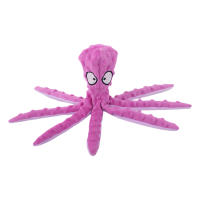 Juguete De Octopus Squeaky Para Perros Interactivo Sin Relleno De Peluche Juguete Masticable Con Papel Grueso Para Pequeños Y Medianos Perros Color Azul Verde Naranja Morado - details 7