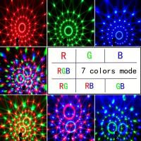 Lámpara De Escenario RGB Rotativa Y Estroboscópica Activada Por Sonido Disco Ball Para Fiestas De Cumpleaños Bodas Y Danzas En Casa Decoración De Habitaciones - details 5