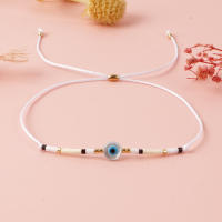 Pulsera Go2boho Con Ojos Maléficos Y Cuentas Minimalista Protección Suerte Hecha a Mano Bohemia Ajustable Para Hombres Y Mujeres Joyería De Moda Hawái - details 4