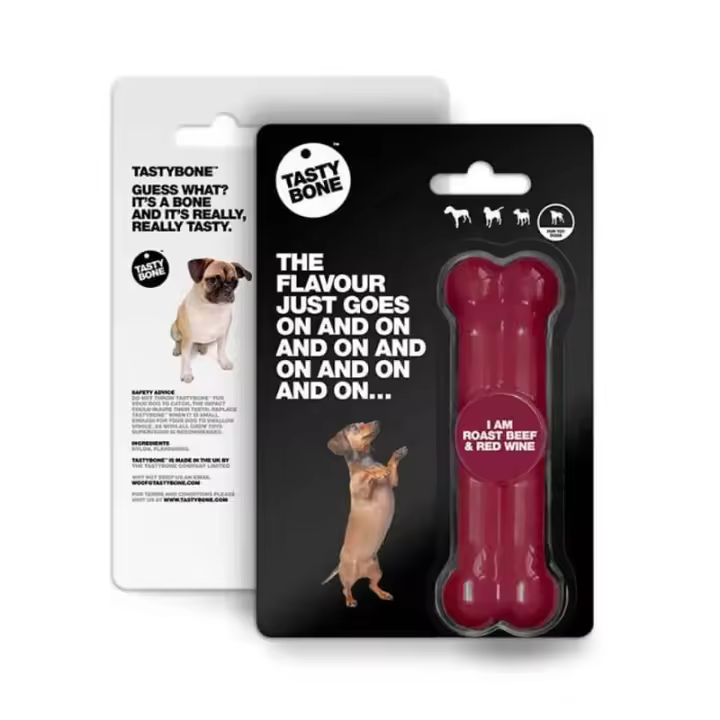 Tasty Toy/Puppy Bone Ternera Asada - Vino Tinto - 1
