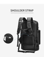 Mochila De Viaje Para Hombres 50L Gran Capacidad Bolsa De Senderismo Impermeable Con Compartimento Para Portátil De 16 Pulgadas Y Bolsa Para Zapatos - details 5