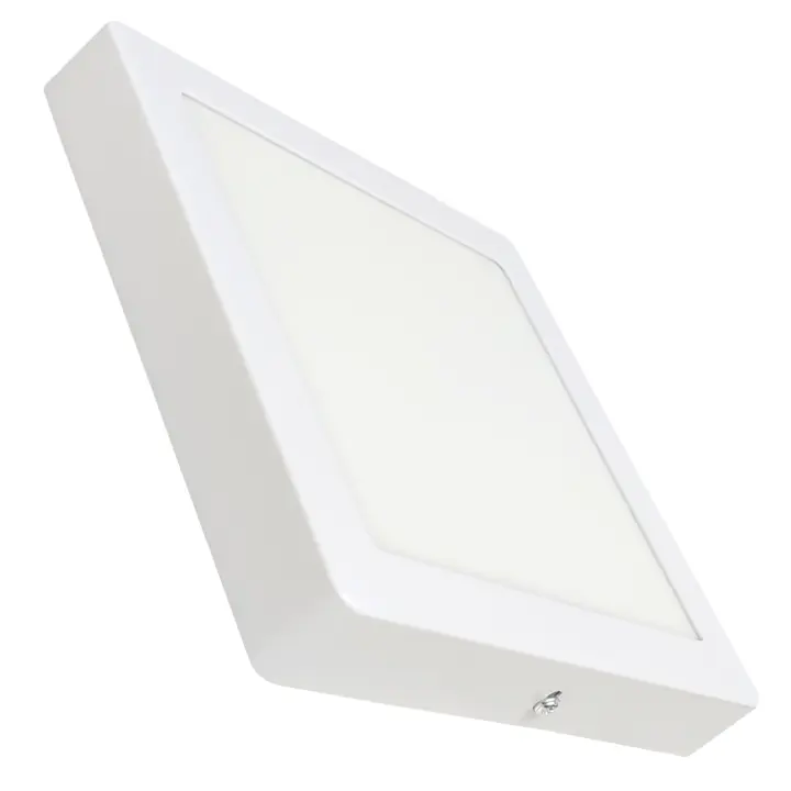 LED ATOMANT Plafón LED de superficie cuadrado 210 mm, 20W y 1800 lúmenes, incluye driver externo, instalación en techo o pared, diseño moderno y compacto, luz uniforme sin parpadeos, ideal para pasillos, cocinas, baños u oficinas, panel LED eficiente - 1