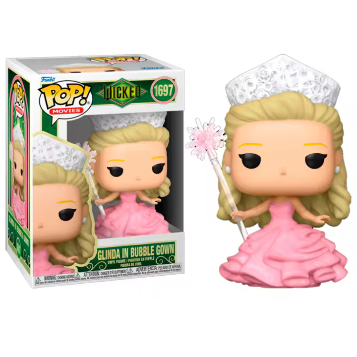 Funko Glinda  Ariadna Grande Bubble gown  vestido burbujas Wicked 2024 Funko Pop 1697  vinyl figura - 1