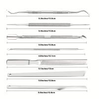 Kit De Eliminación De Uñas Encarnadas 6/7 En 1 Con Lijadores Y Levantadores De Uñas Subyacentes Herramientas De Pedicura De Acero Inoxidable Para El Cuidado Del Pie - details 2