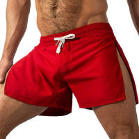 Shorts Deportivos De Verano Para Hombres Quick Dry Running Gym Playa Entrenamiento Fitness Con Cierre De Cordon Y Bolsillo Lateral - details 5