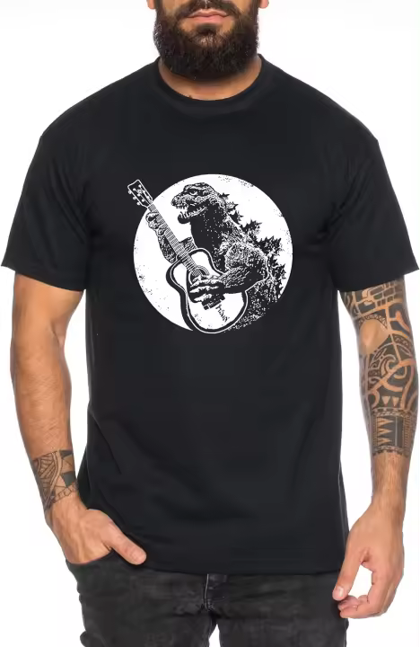 Camiseta de Godzilla Rocks para hombre, camisa de Gojira, Japón, Nippon, Kaiju, Kanji, Tokio - 1