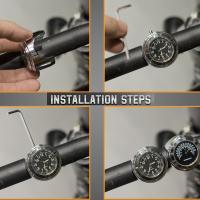 Termómetro Para Motocicleta Universal Fácil Instalación Retroiluminado Impermeable Bisagra Para Manillar De Bicicleta Medida En Grados Centígrados Y Fahrenheit - details 9