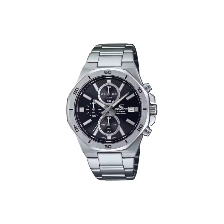 Reloj Casio Edifice Hombre Acero Esfera Negra Acero Efv-640d-1avuef - 1