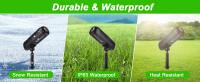 4PCS Luz Solar LED Exterior IP65 Verde Para Jardín Luz De Pared Solar Luces De Spotlight Solar Para Árboles Camino Jardín - details 8
