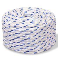 vidaXL Cuerda de barco polipropileno intenso 10 mm 50 m cuerda Color Blanco,  Azul,  Blanco y azul y mas - details 2