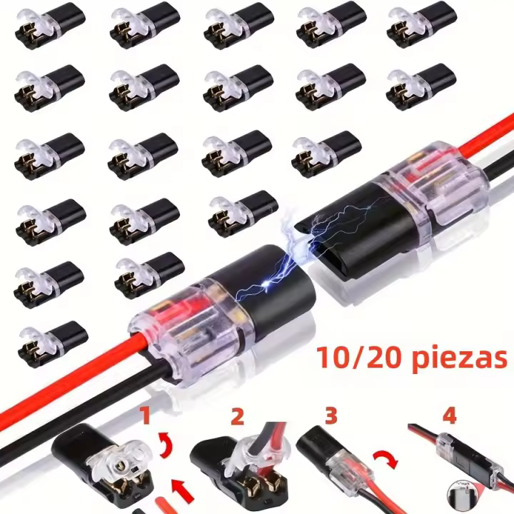 Conector Eléctrico Impermeable De 2 Pines Para Coche Cable De Conexión Terminal Automotriz 10-50 Piezas Kit De Conectores Electrónicos - 1