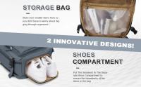 Mochara de viaje para hombre y Mujer, Morral de equipamiento de mano, resistant al agua, ideal para Cargador portátil de Negocios, Universidad, Ryanair - details 2