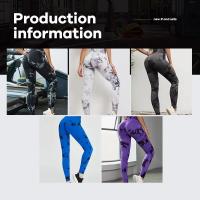 Pantalones De Yoga Para Mujer Leggings De Gimnasio Sin Costuras Tie Dye Cintura Alta Elásticos Para Correr Y Fitness Pantalones Casuales Con Glúteos De Pera - details 1