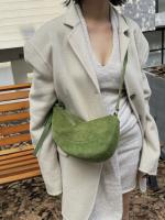 Bolso De Hombro Para Mujer De Cuero Genuino De Seda Mate Cuadrado Suelto Ondulado Invierno Otoño Bolso Cruzado Diario De Alta Gama - details 10