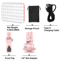 Luz De Rellenado Para Videoconferencia LED Recargable Con Clip Para Teléfono iPhone Android iPad Laptop Maquillaje TikTok Selfie Vlog - details 18