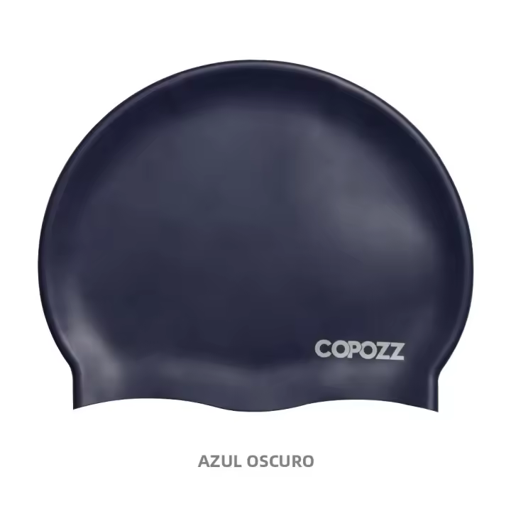 Gorro De Natación Copozz Para Hombres Tamaño Grande Elástico Impermeable De Silicona Para Adultos Deporte Acuático - 1