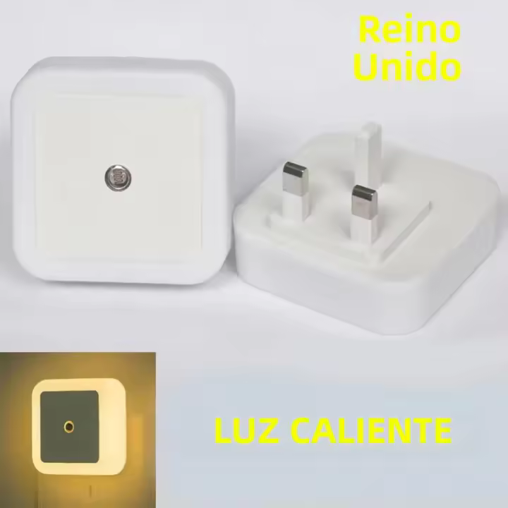 Lámpara Nocturna Mini Con Sensor De Luz Para Niños Y Adultos Para Dormitorio Y Sala De Estar 110-240V Enchufe EU US UK Incluye Batería Luz LED Controlada Por Movimiento - 1