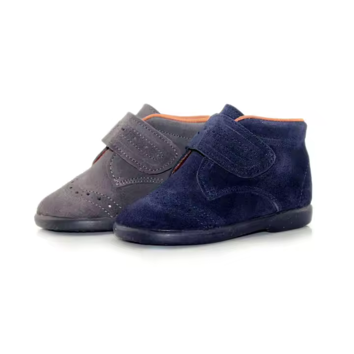 Chuches Bota Bebé Velcro Serraje Transpirable - Gris/Azul - Núm. 18-26 - 1